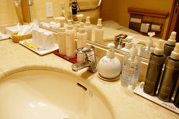 充実の洗面周り