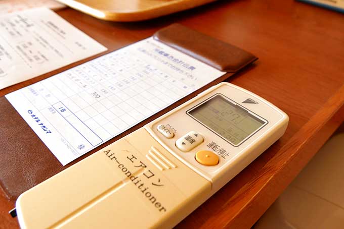 空調のリモコン