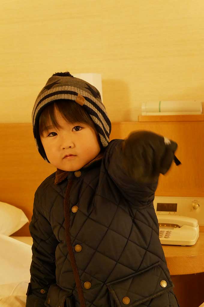 防寒して準備は万全