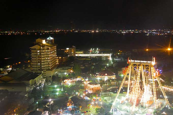 ながしまスパーランドの夜は最高に綺麗!!