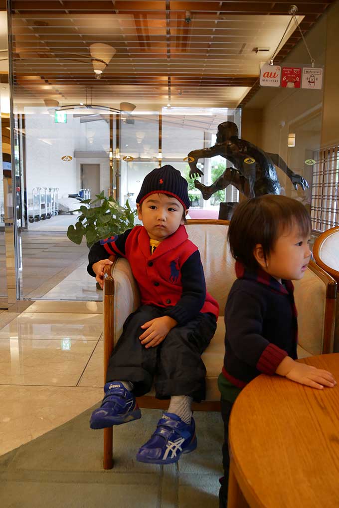 チェックアウトの手続き待ち