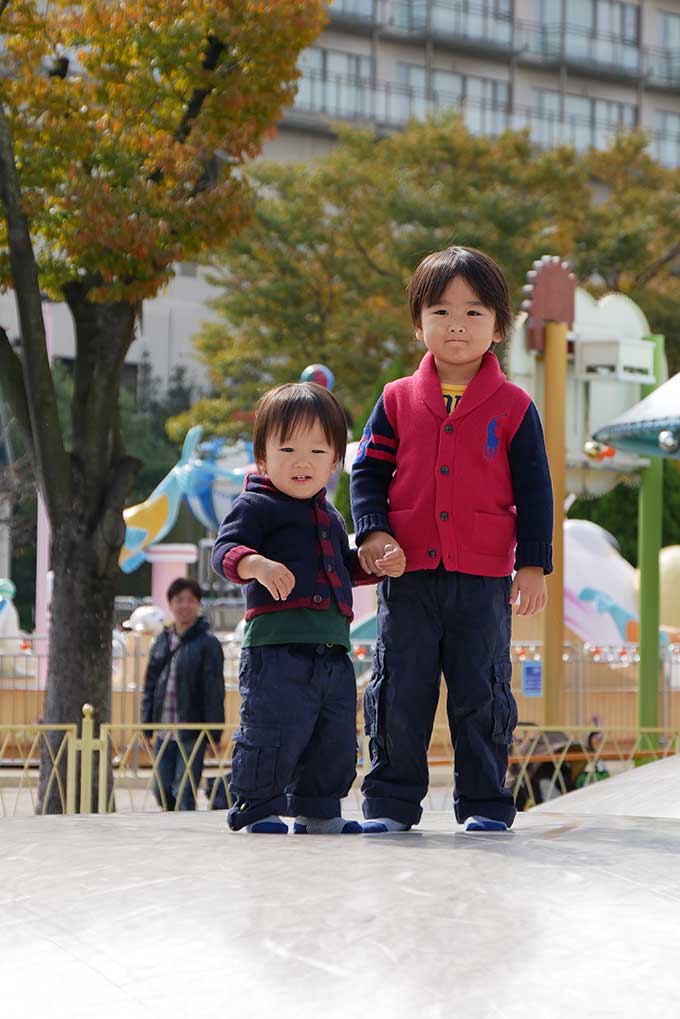 兄弟揃って楽しそう