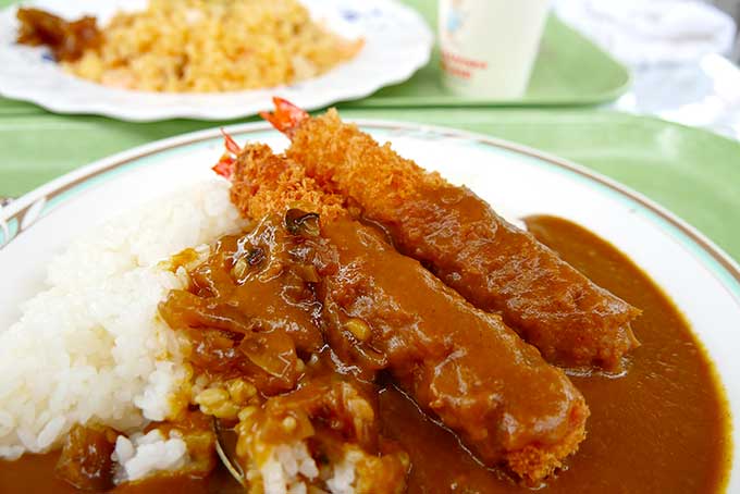 エビカレーを注文