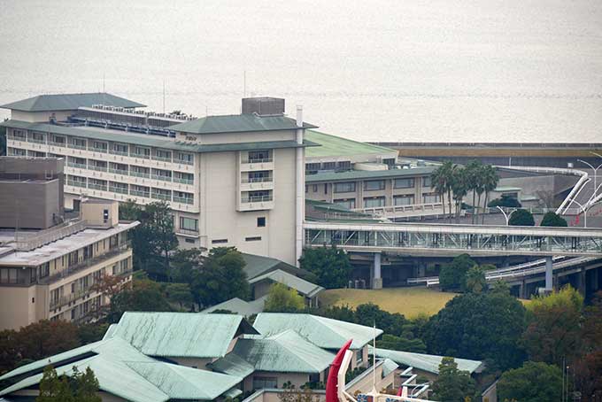 ホテルナガシマからながしまスパーランドへの連絡通路