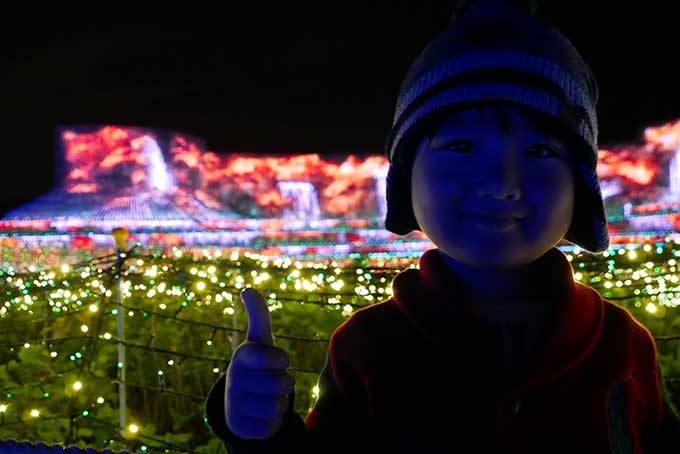 綺麗なイルミネーションに大満足!!