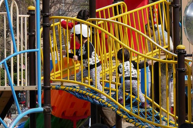 子供達が遊べる遊具もあります