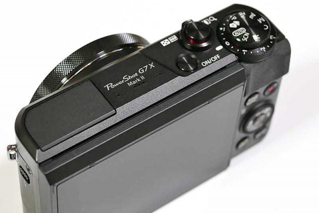 PowerShot G7 X Mark IIの背面