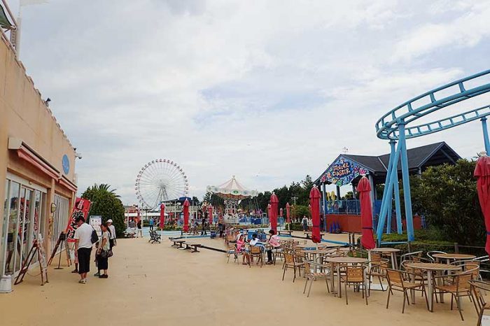 子供が楽しめる乗り物エリア