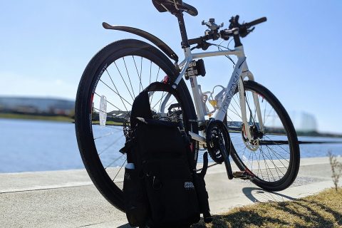 自転車釣行とバッグと秋の空！！