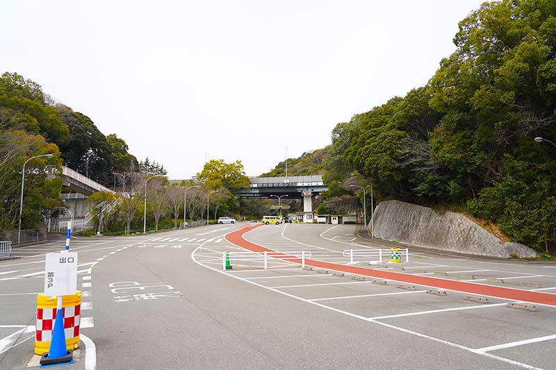 須磨離宮公園の駐車場