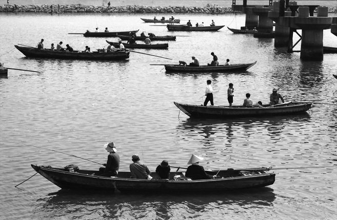 昭和40年代の武庫川船釣り
